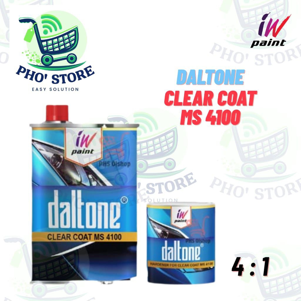 CLEAR COAT DALTONE 4100 PU 2K CLEAR COAT 1010 1 Liter  ( PERNIS MOTOR / VARNISH MOBIL / CAT MOBIL )