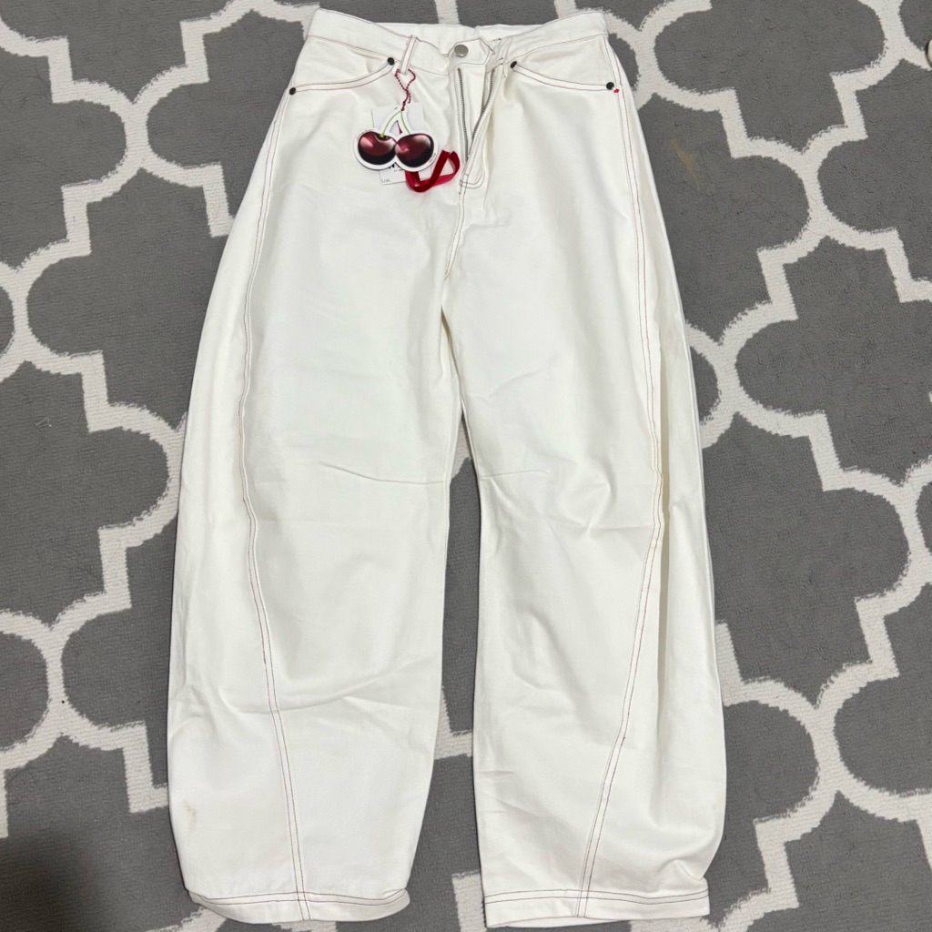 NASL Barrel Pants L/XL Brand New With Tag (Minor Defect) White dan Khaki