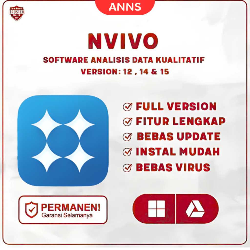 NVivo 12 Pro Full Version Original Lifetime | Software Analisis Data Kualitatif (WIN & MAC)