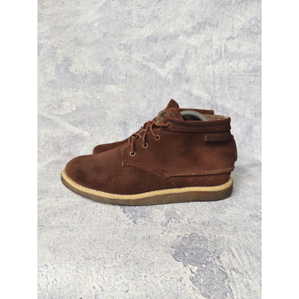 SEPATU CATERPILLAR DESERT BOOTS SUEDE BROWN SOL GUM SECOND ORIGINAL LIKE NEW