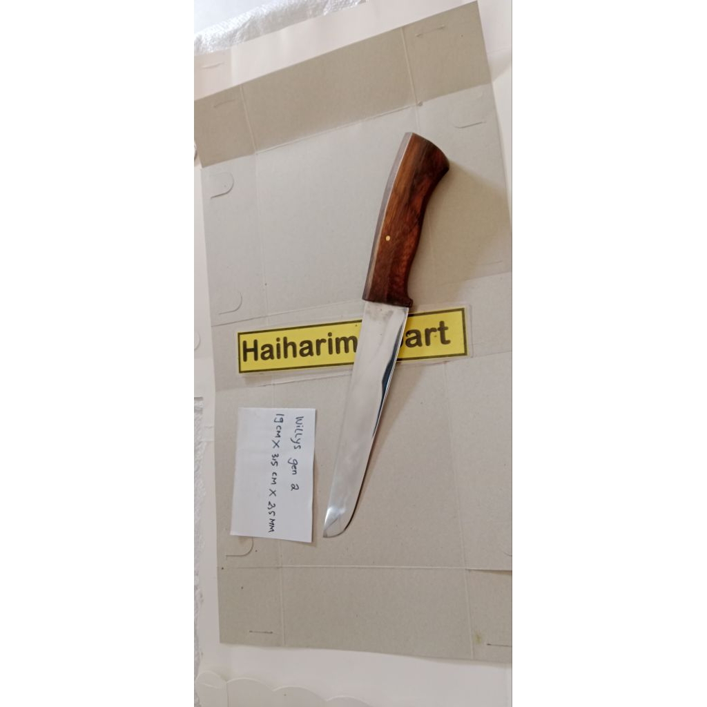 pisau sembelih kambing baja per willys gen 2