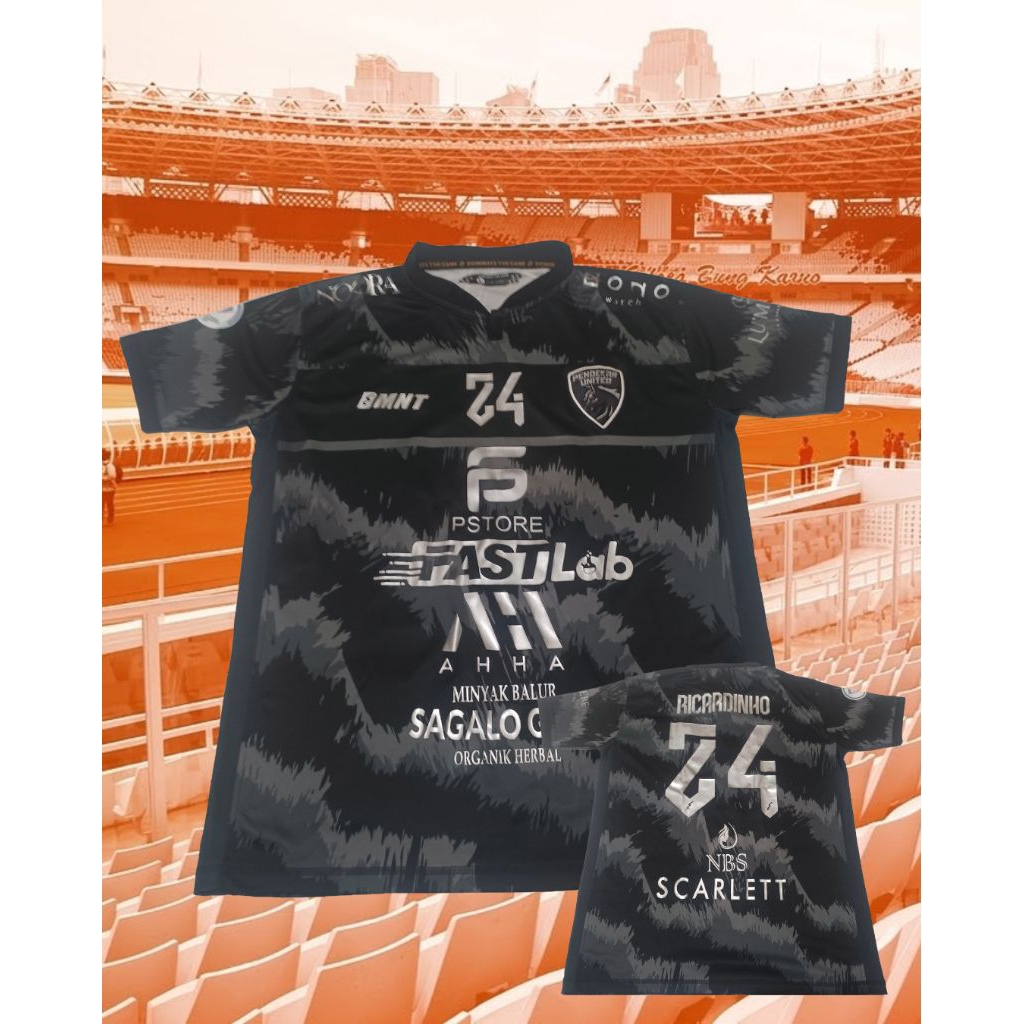 JERSEY FUTSAL PRO LEAGUE PENDEKAR UNITED ORIGINAL  NNS RICARDINHO 24 DMNT SIZE L