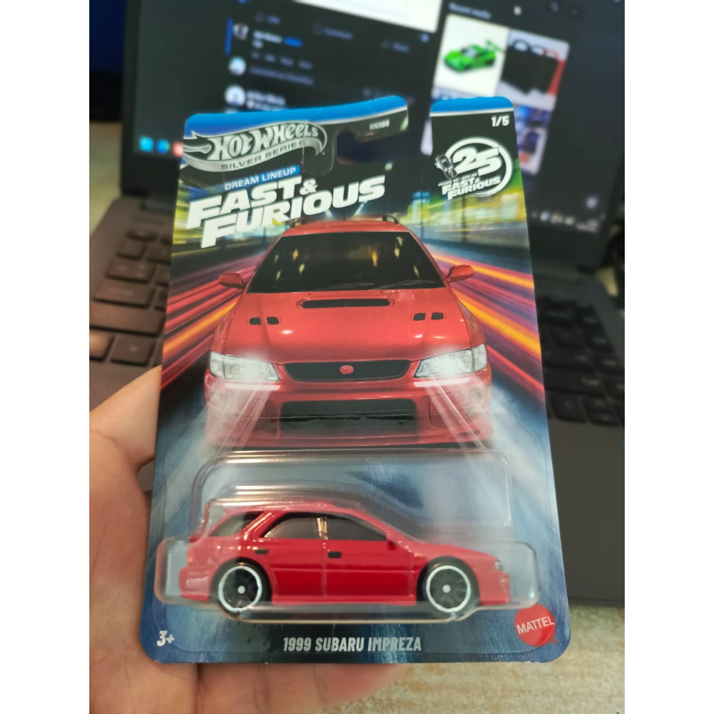 Hot Wheels Silver Series Subaru Impreza 1999