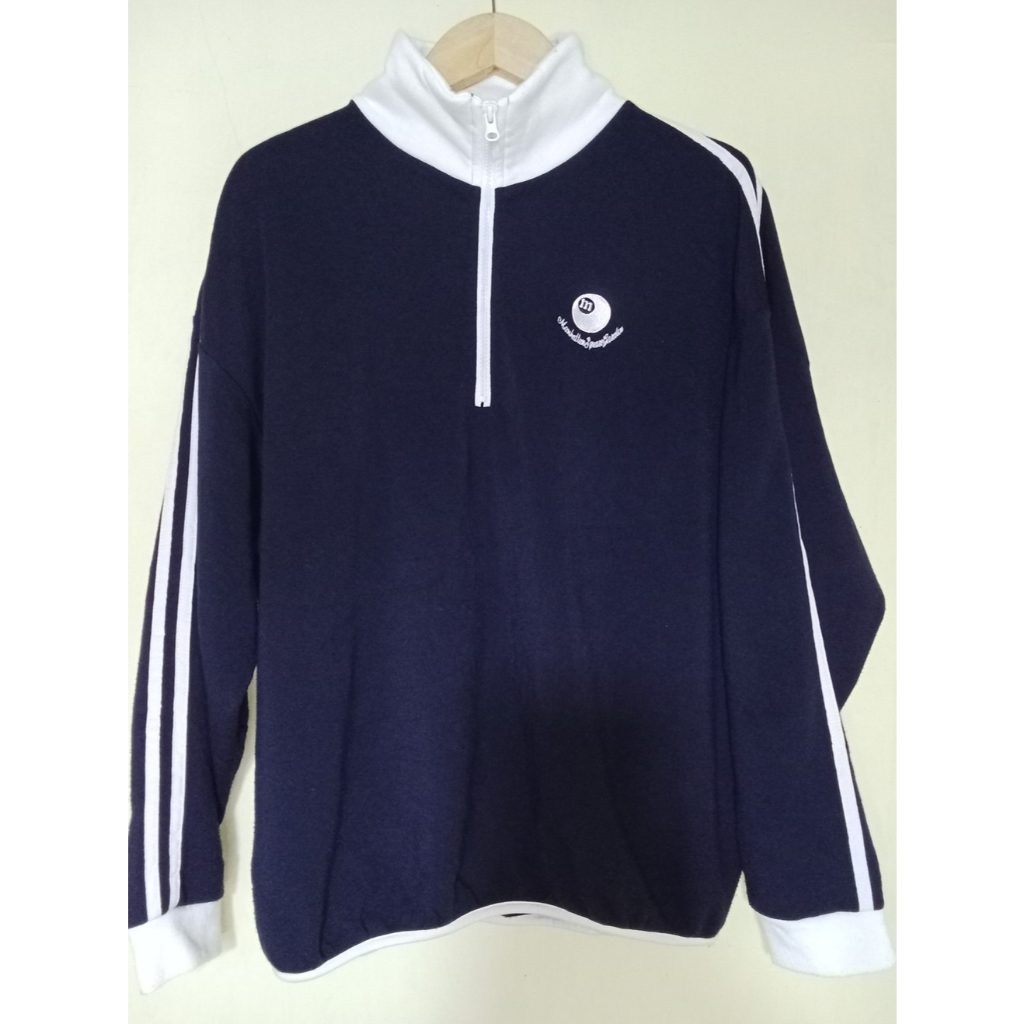 Sweatshirt Oversize Half Zipper Pria