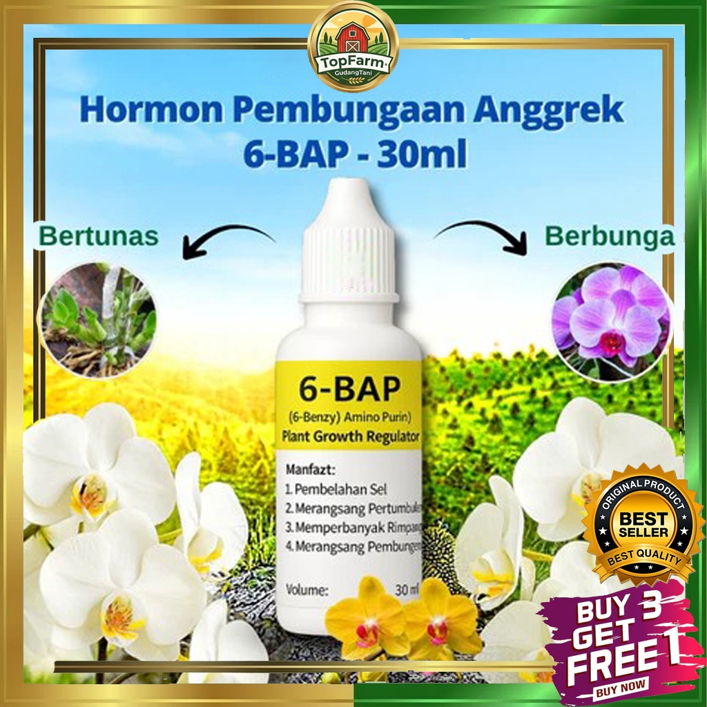 Hormon Pembungaan Anggrek 6-BAP – ZPT Perangsang Bunga & Tunas Anggrek 30ml