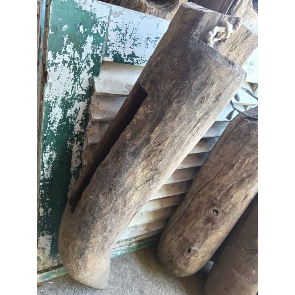 Kentongan kayu nangka kuno lawasan antik