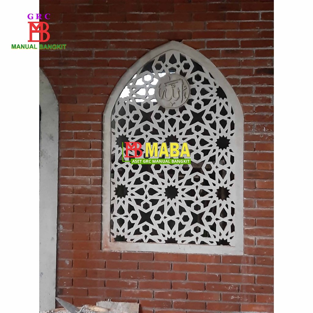 GRC Krawangan Masjid Lancip Motif Bintang