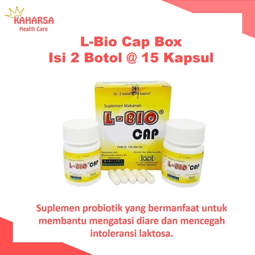 L-Bio Cap Box Isi 2 Botol @ 15 Kapsul
