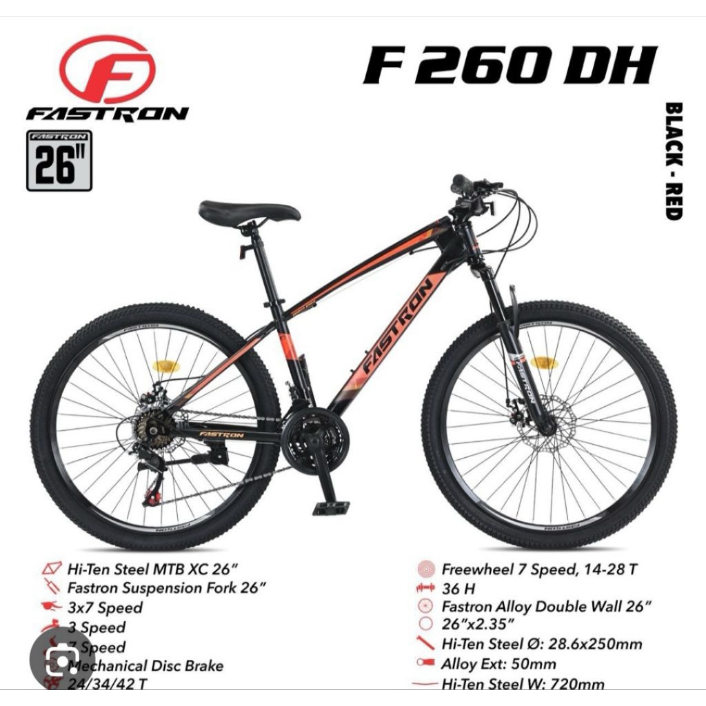 sepeda 26 mtb fastron 260 DH