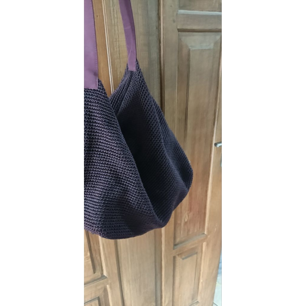 preloved hobo bag rajut dowa seri the sak warna ungu