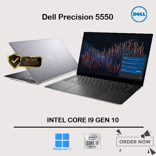 Laptop Second Dell Precision 5550 / Core i9 Gen 10 / VGA Quadro T2000 4Gb