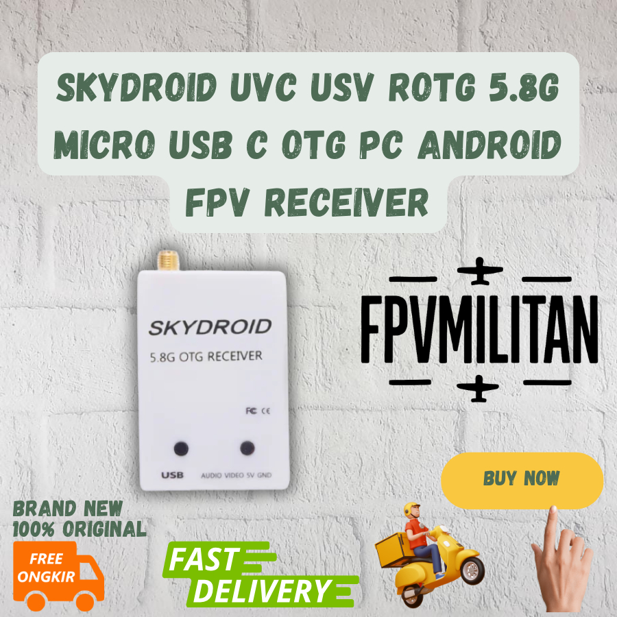 Skydroid UVC USV ROTG 5.8G Micro USB C OTG PC Android FPV Receiver Wh