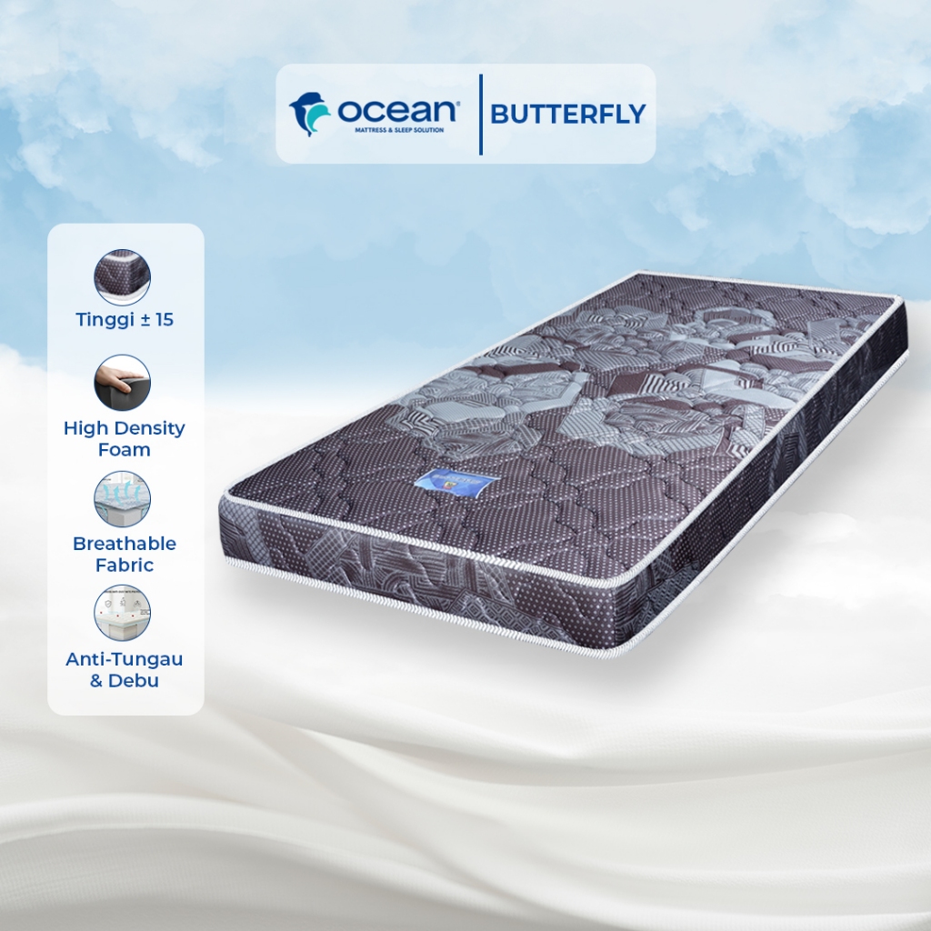 OCEAN SPRINGBED - KASUR / KASUR LANTAI / TILAM / KASUR BUSA BUTTERFLY BY OCEAN