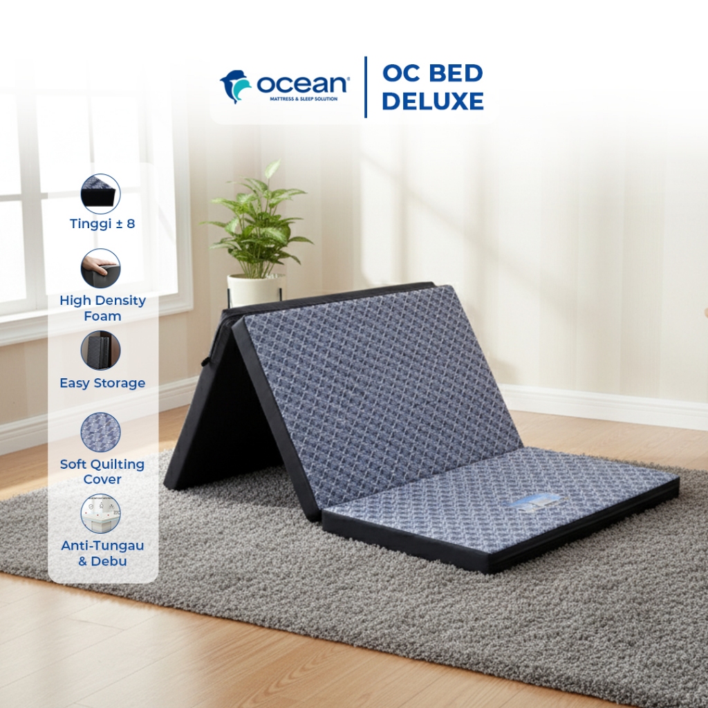 OCEAN SPRINGBED - KASUR LIPAT 3 / KASUR BUSA / KASUR PORTABLE BUSA SUPER OC BED DELUXE