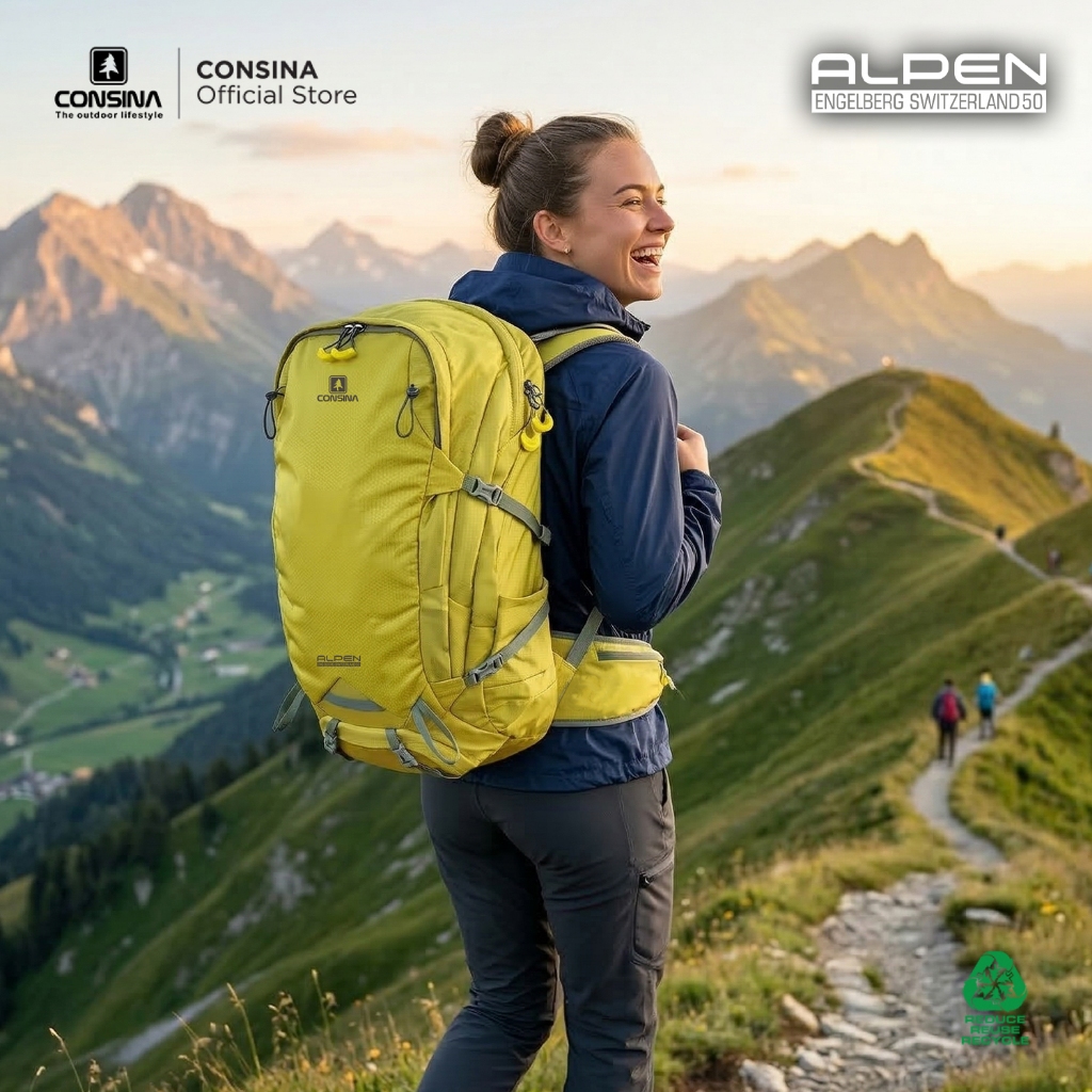 Consina Alpen Ransel Gunung | Hiking Outdoor Travel 50L