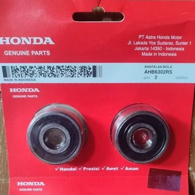 Laher Bearing 6302 RS Bearing roda Belakang Original ORI