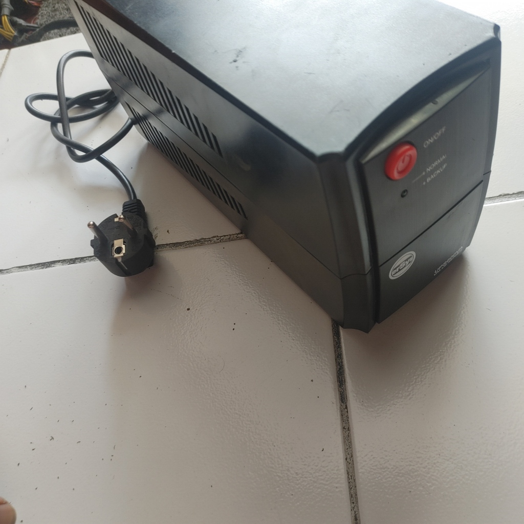 UPS ersys ES-600VA Kondisi rusak | komponen lengkap