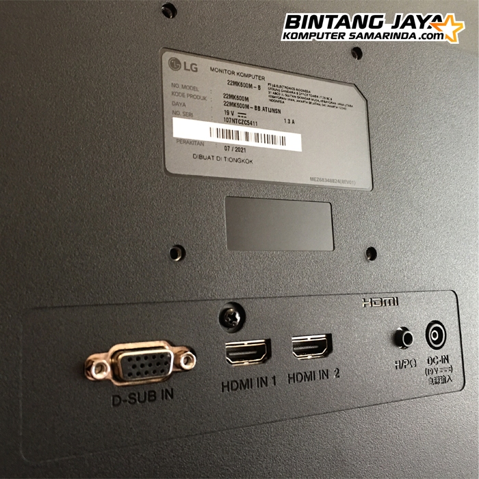 LG LED MONITOR 22MK600M-B 22 INCH HDMI IPS (22.MK600)