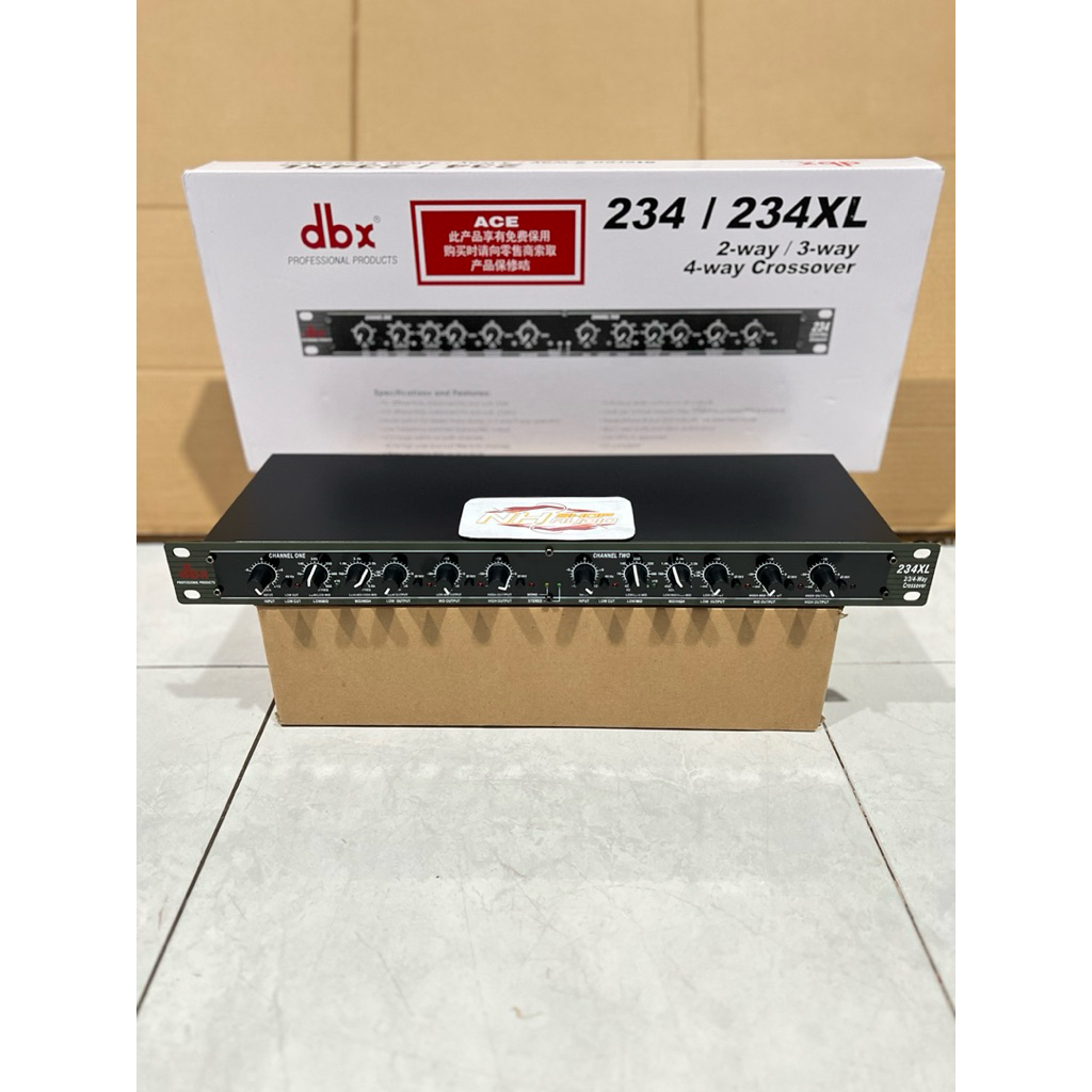 Crossover Aktif DBX 234XL Cross Aktif DBX 234 XL 3 Way Stereo 4 Way Mono Warna Hitam Grade A Soket C