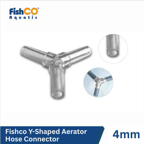 Fishco Sambungan Konektor Selang Aerator Bentuk Y Ukuran 4mm - Sambungan Selang
