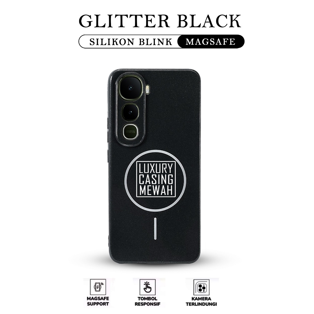 Case Magsafe Magnetic Glitter Case for Vivo Y21D Vivo Y400 Vivo Y100 Vivo Y04 Vivo Y04S Vivo Y19S GT