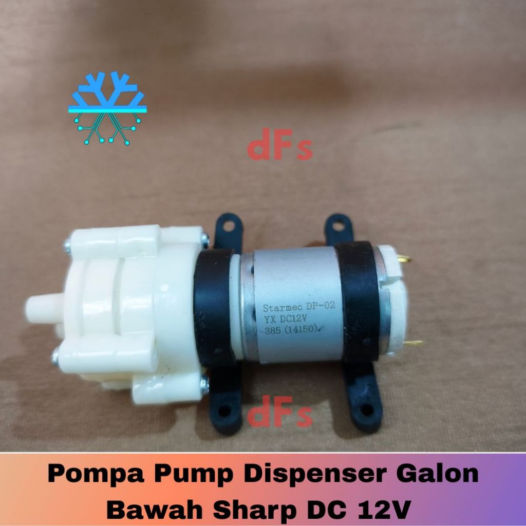 dinamo pompa dispenser galon bawah  dc 12 volt