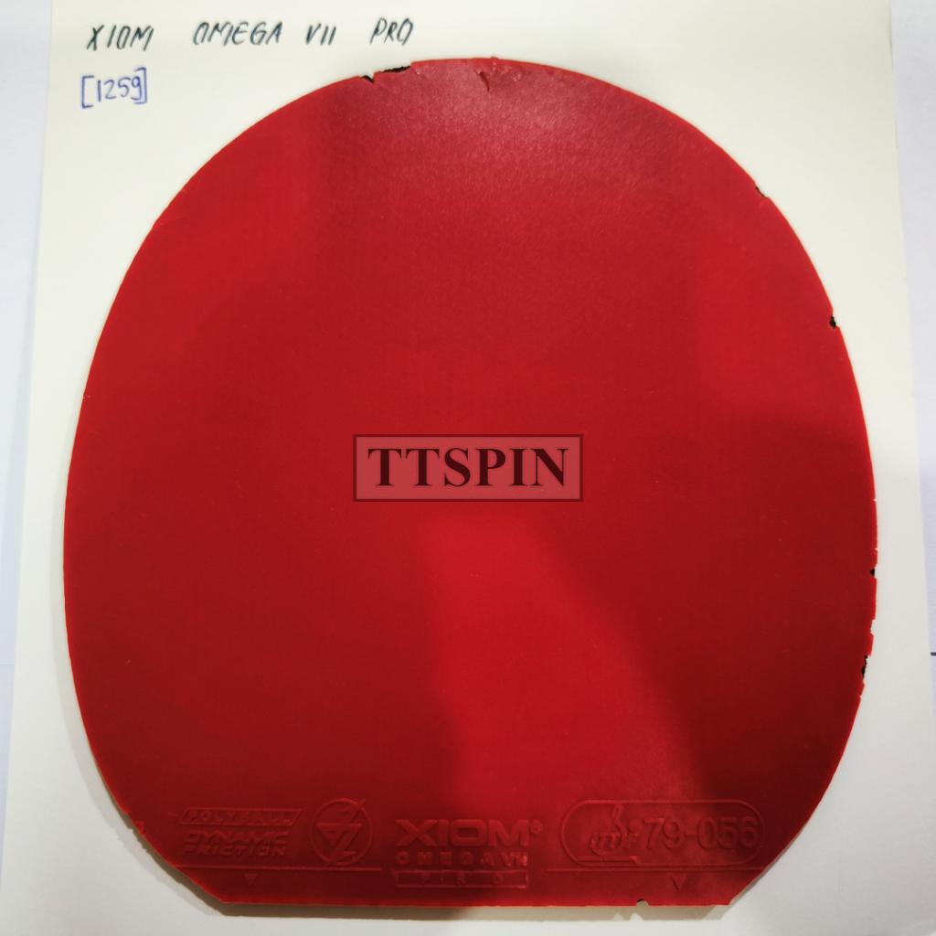 XIOM Omega VII Pro - Karet Pingpong Tenis Meja Bet Bat Xiom Omega 7 Pro Rubber Table Tennis Secondha