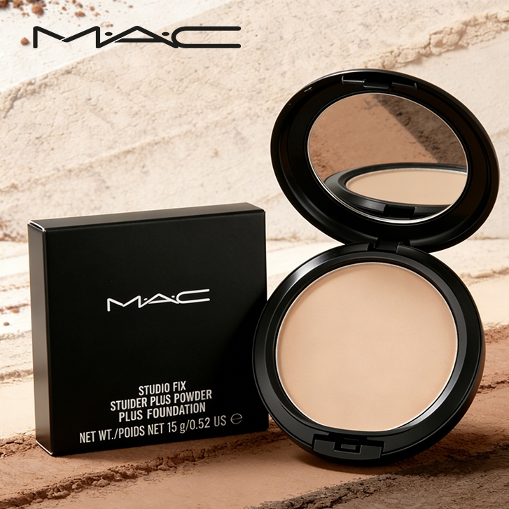 MAC Compact Studio Fix Powder Plus Foundation 15gr- NC20 NC25 NC30 NC35 NC40 NC43 NC45 Bedak Padat