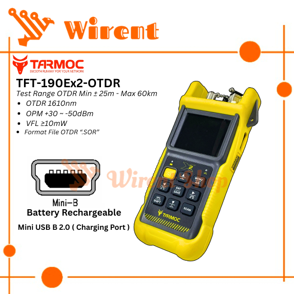 Tarmoc TFT-190E-OTDR | OTDR 1550nm ,OPM,VFL