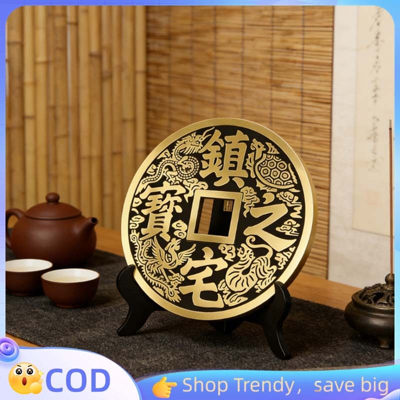 15cm Diameter Dekorasi Fengsui Rumah Uang Koin Feng Shui Asli Koin Tembaga Fengshui Cina Hiasan Feng