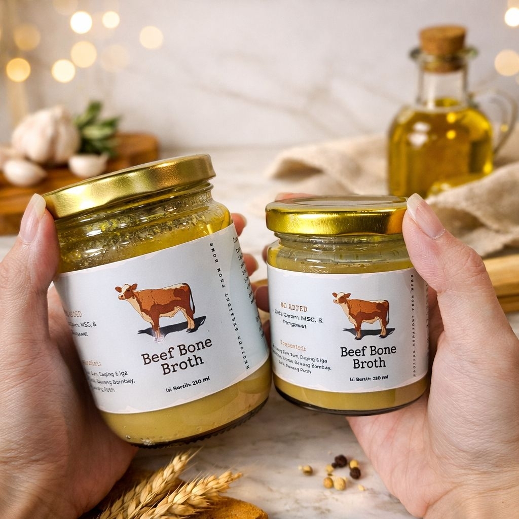 Beef Bone Broth / Chicken bone broth / kaldu tulang ayam kampung kental organik /kaldu tulang sapi k