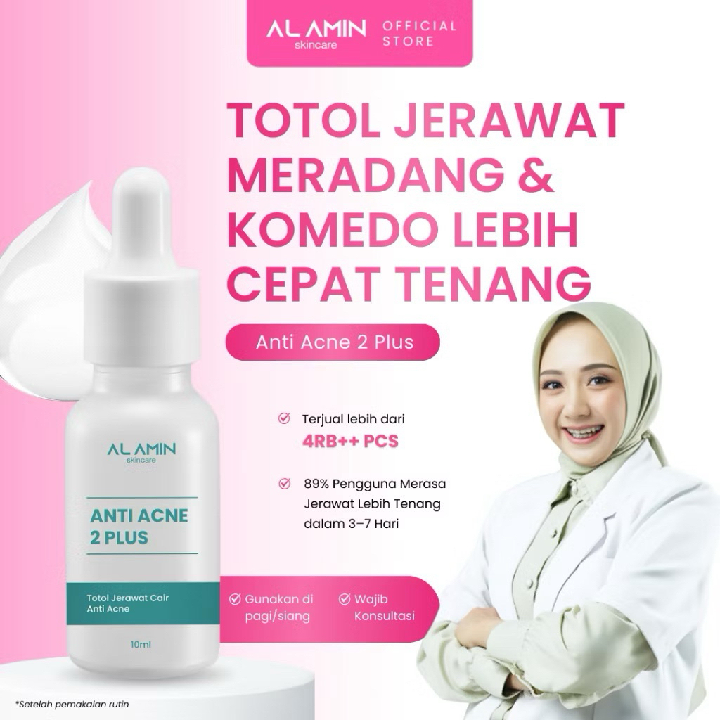 Amg 2 Plus Totol Jerawat 10ml Alamin Skincare