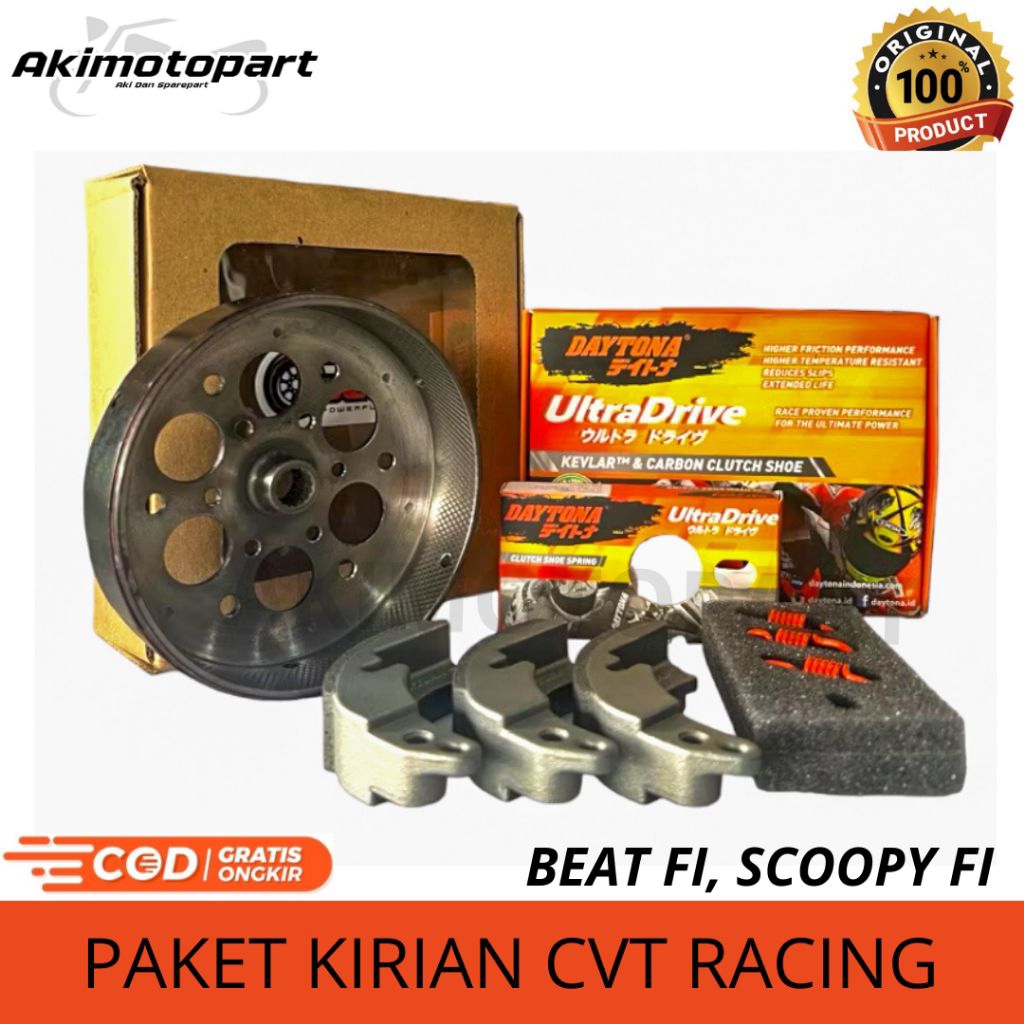 Paket Kirian CVT Racing Beat Fi/Esp, Beat Pop, Beat Street, Scoopy Fi/Esp, Vario 110 Esp