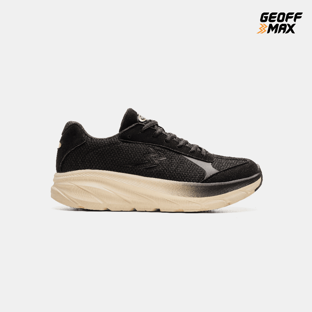 Geoff Max Finestone Shadow Black Walking Shoes | Sepatu Sneakers Easy Running Pria Wanita Unisex