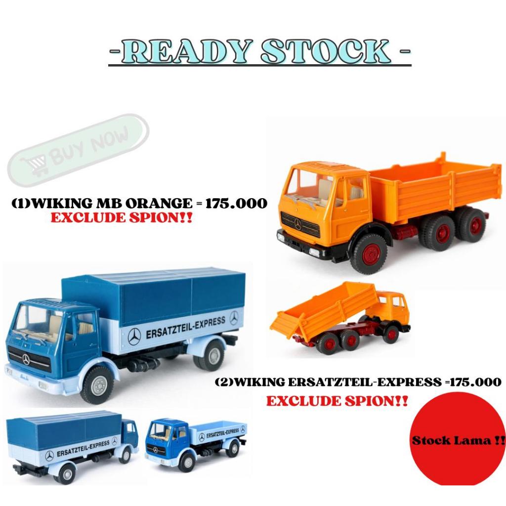 Wiking MB Orange (tanpa spion) & Wiking Ersatzteil-Express (Tanpa Spion) 1:87 HO