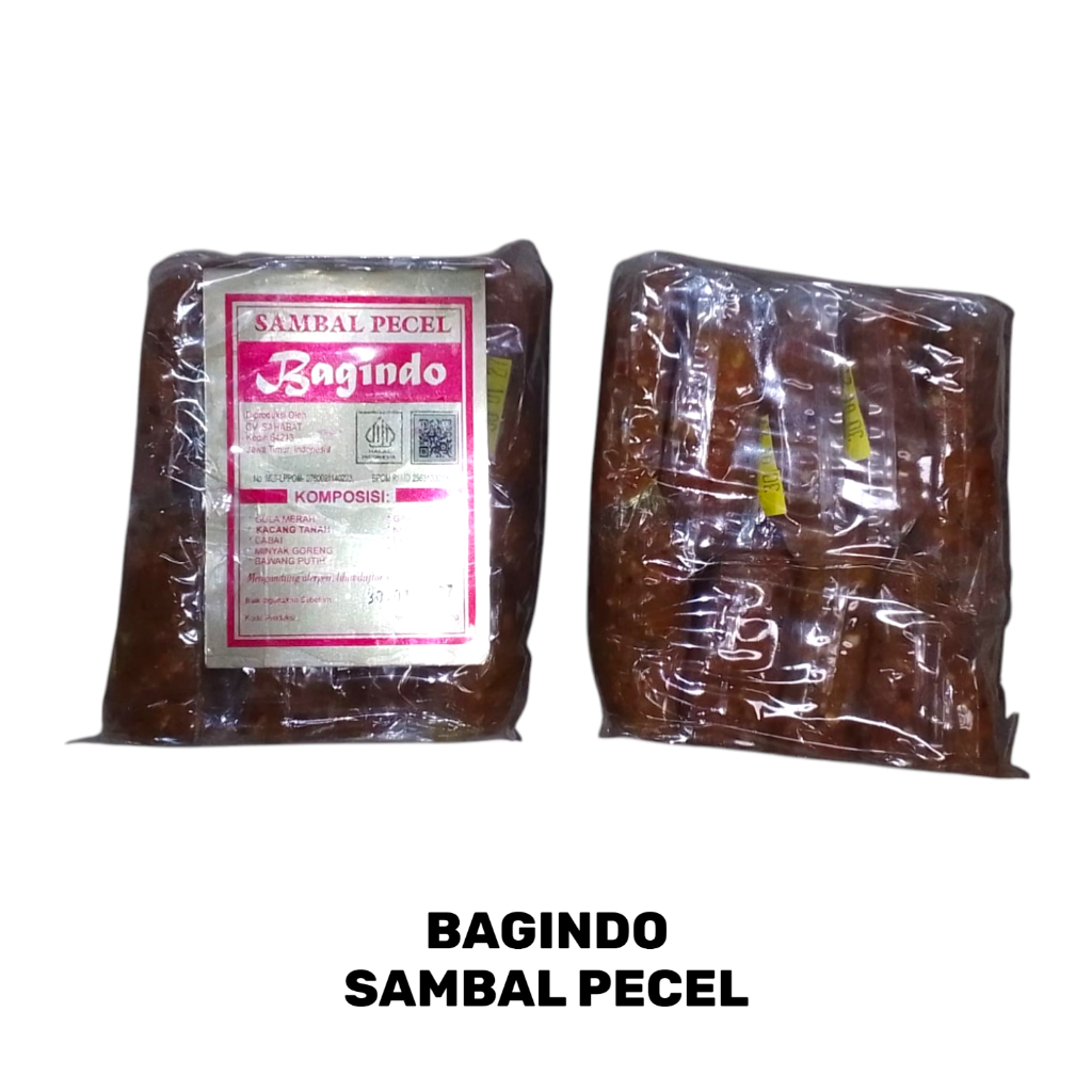 Bumbu sambel Sambal Pecel BAGINDO Kediri 625 gr isi 10