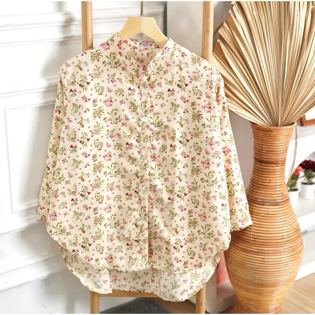 LYODRA — Tunik motif Bunga Kecil Terbaru Bahan Lembut Jumbo Size