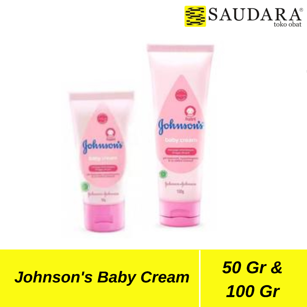 Johnson's Baby Cream 50 Gr, Johnson's Baby Cream 100 Gr