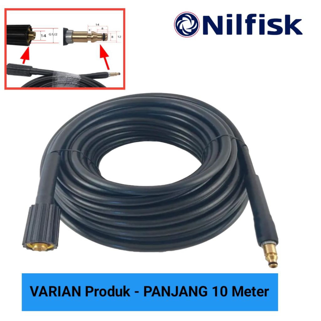 selang hose High pressure Nilfisk Seri C105.7 - 10 Meter | High Pressure Nilfisk c105.7