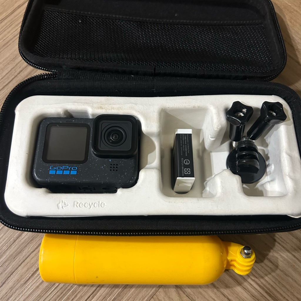Gopro 12 Black Fullset + Aksesoris + Hardcase