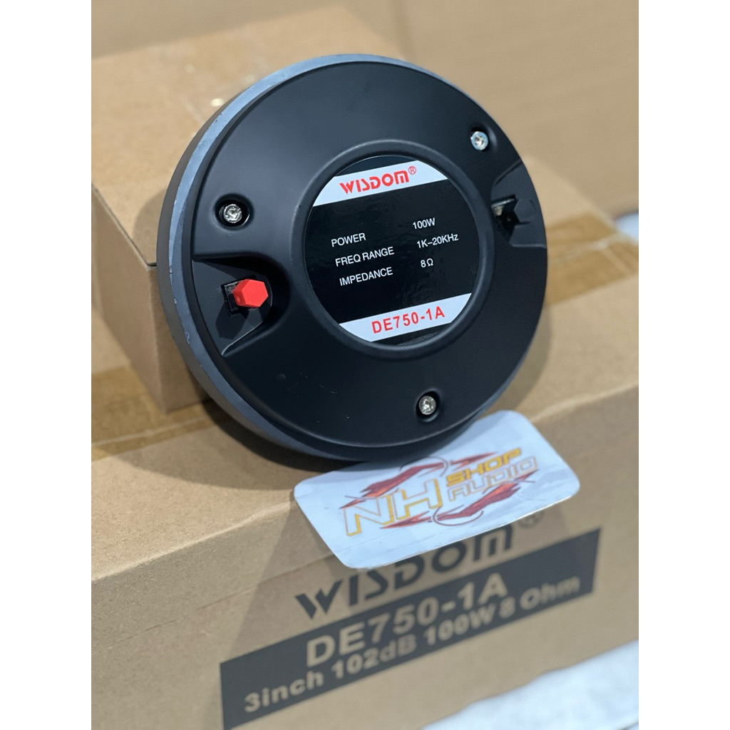 Driver Tweeter Wisdom  DE750-1A DE750 DE 750 1A Model Baut Coil 3in Maxx 750 Watt Tweeter Wisdom 3in