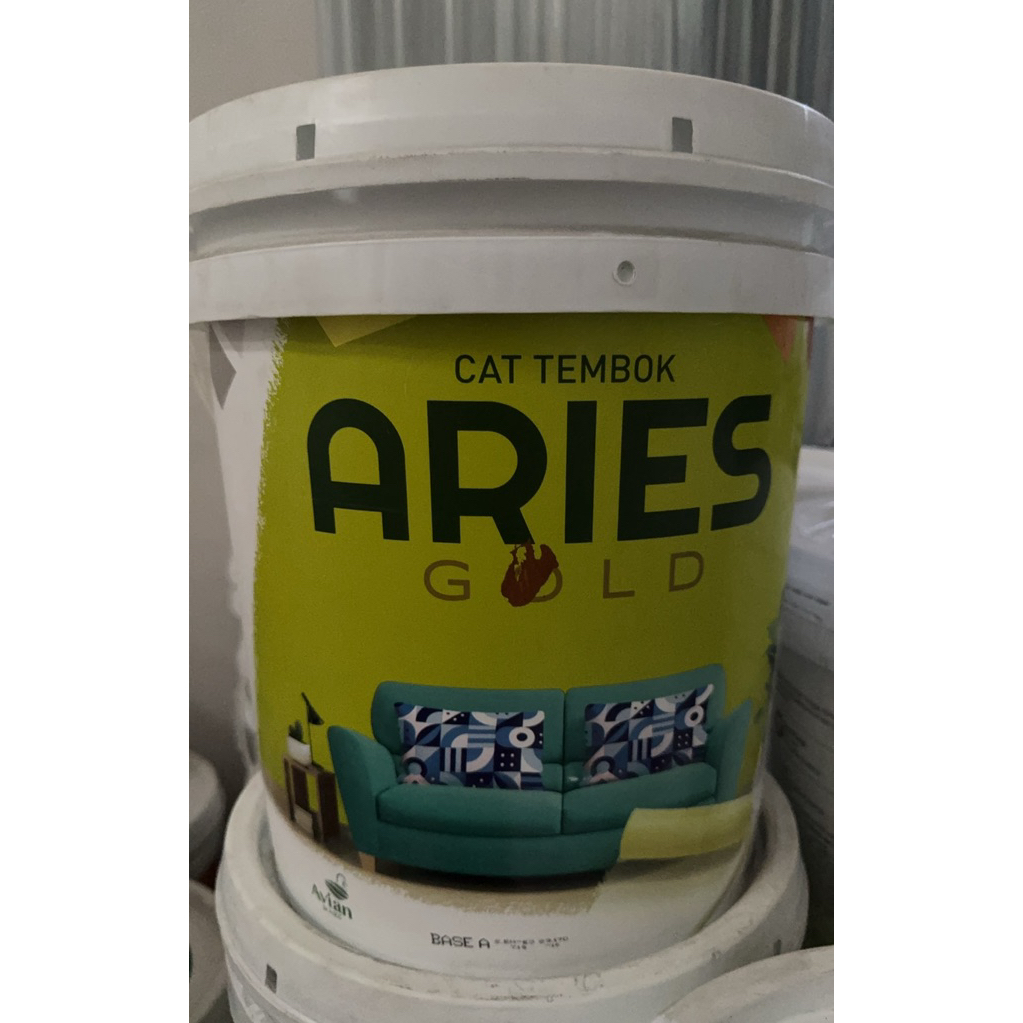 Cat Tembok ARIES GOLD Tinting 170 Warna Avian Avitex Murah Pail Pel Galon Besar 18 20 Kg Putih Hitam