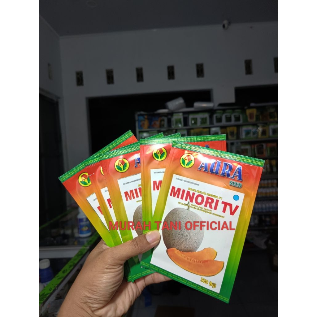 Benih Bibit Melon Jumbo Minori TV F1, Perawatan Mudah "GRATIS ONGKIR DAN VOUCER DISKON". isi 500 But