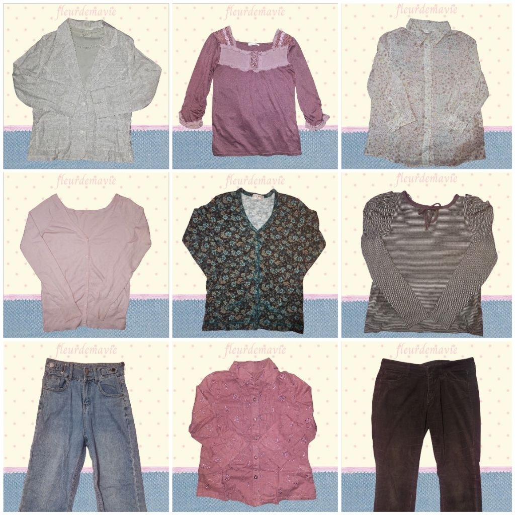 (+admin) baju preloved y2k cardigan shirt blazer inner retro vintage coquette shoujo fairy fairycore