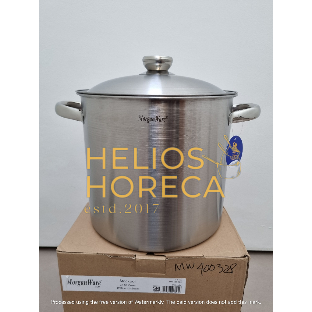 MW400328 Bima Morganware 400 Stockpot Panci Tinggi Stock Pot