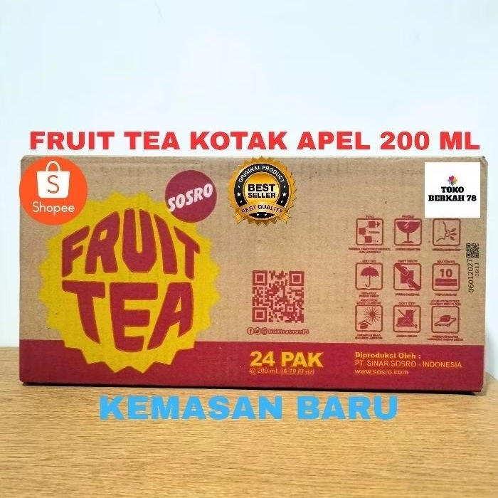 FRUIT TEA KOTAK APEL 200ML ( KARTON )