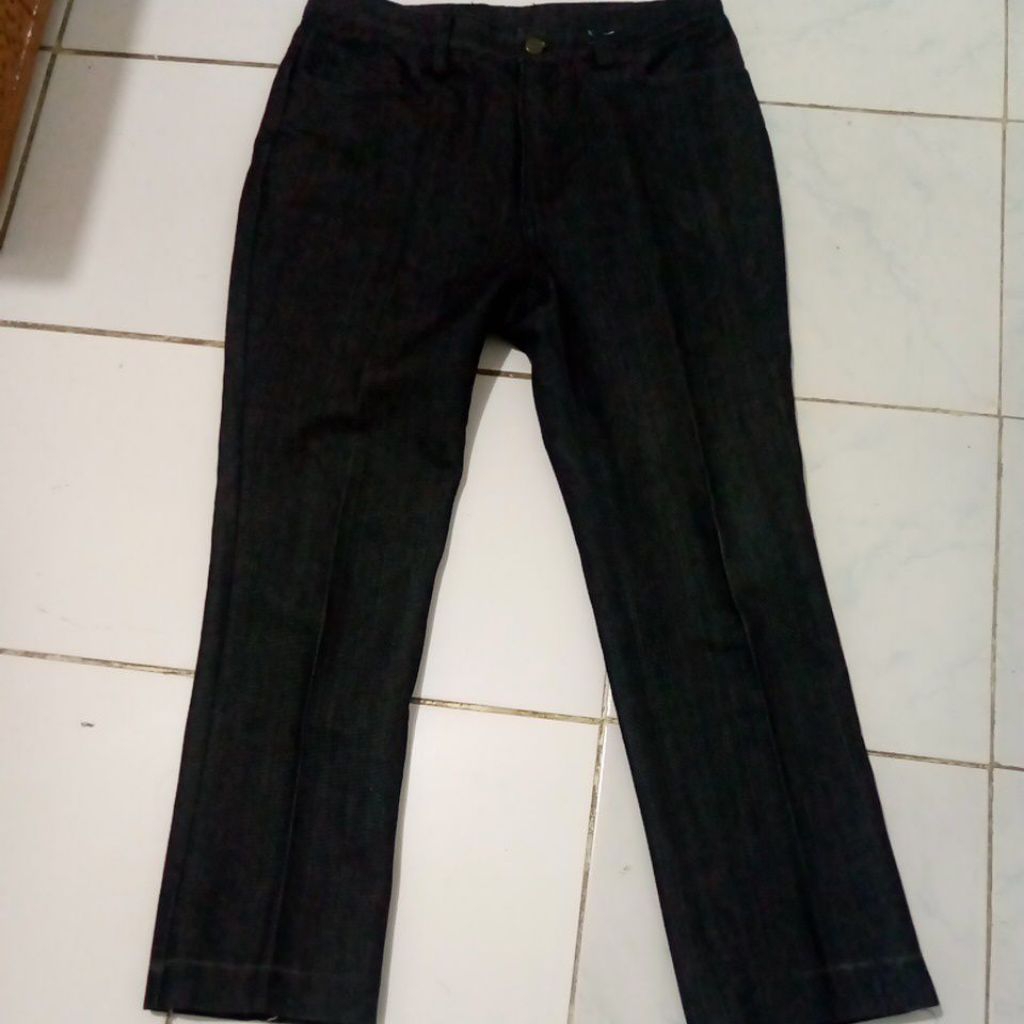 celana panjang pria preloved / denim hitam pria