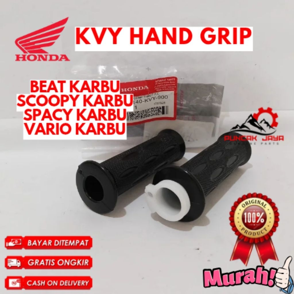 HAND GRIP ORIGINAL HONDA KODE KVY, HAND GRIP BEAT KARBU, HAND GRIP SCOOPY KARBU, HAND GRIP SPACY KAR