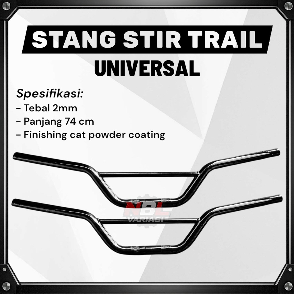 Stang Stir Motor Trail Universal Panjang 74cm Tebal 2mm Aksesoris Motor
