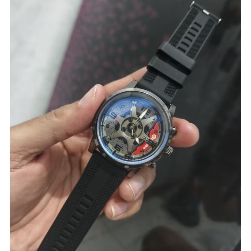 Jam tangan pria Model Velg Mobil